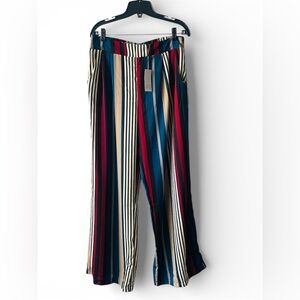 Kaktus Multicolor Striped Wide Leg Pants